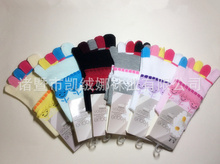 襪子純棉_顏色:淡紫色_產品類別:五指襪_襪子純棉促銷_低價批發(fā) 